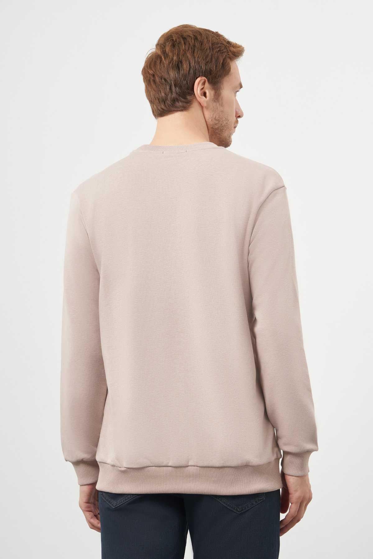 Morven Erkek Taş Basic Bisiklet Yaka Sweat-Shirt