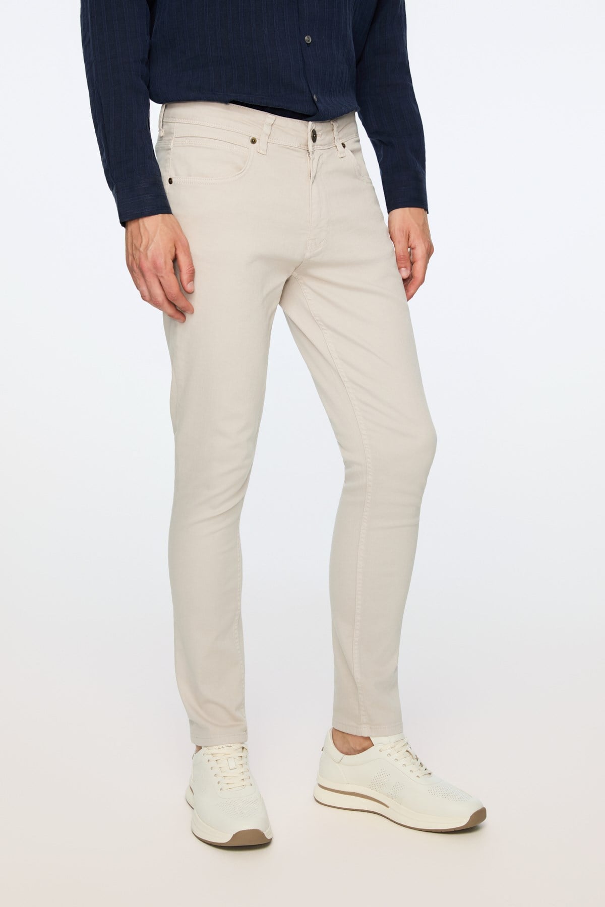 Morven Erkek Taş Denim 5 Cep Slim Fit Jean Kot Pantolon