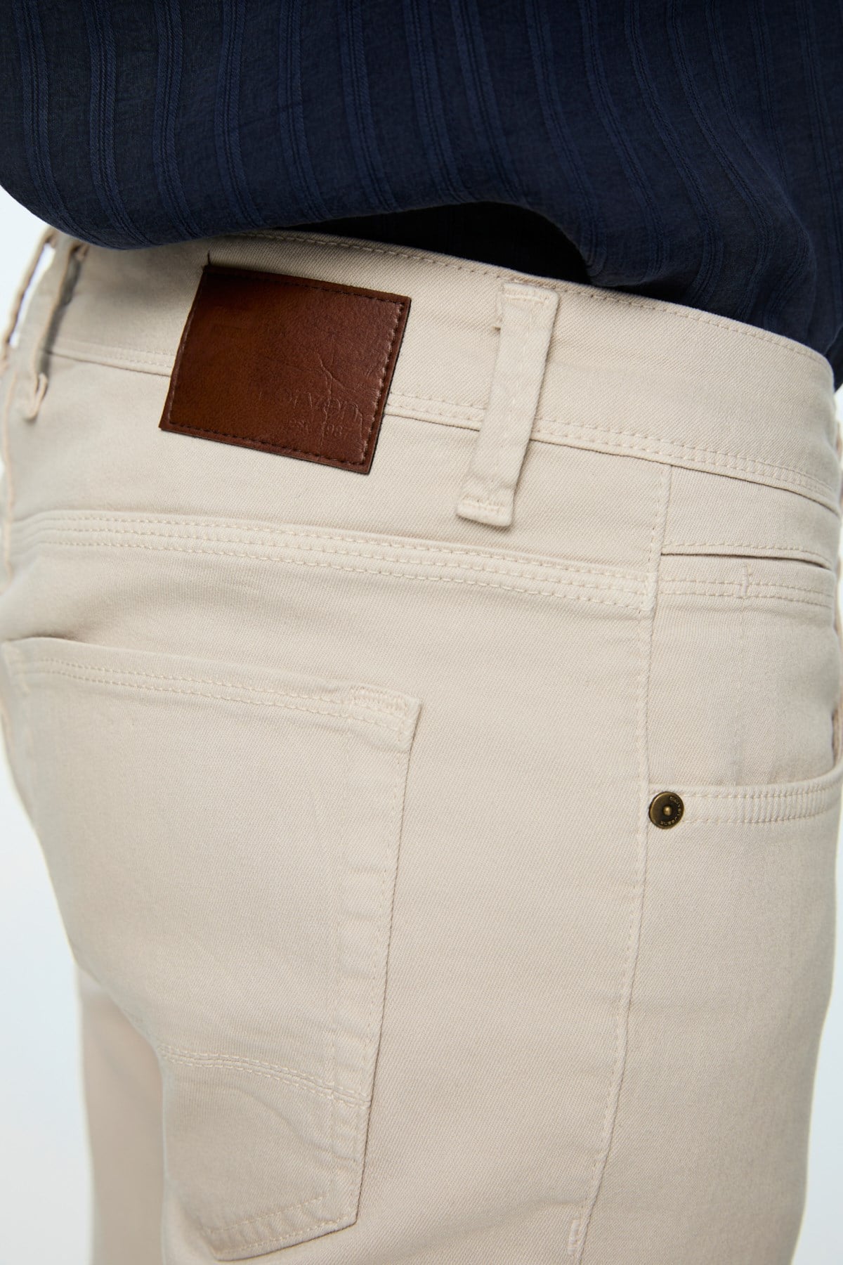 Morven Erkek Taş Denim 5 Cep Slim Fit Jean Kot Pantolon