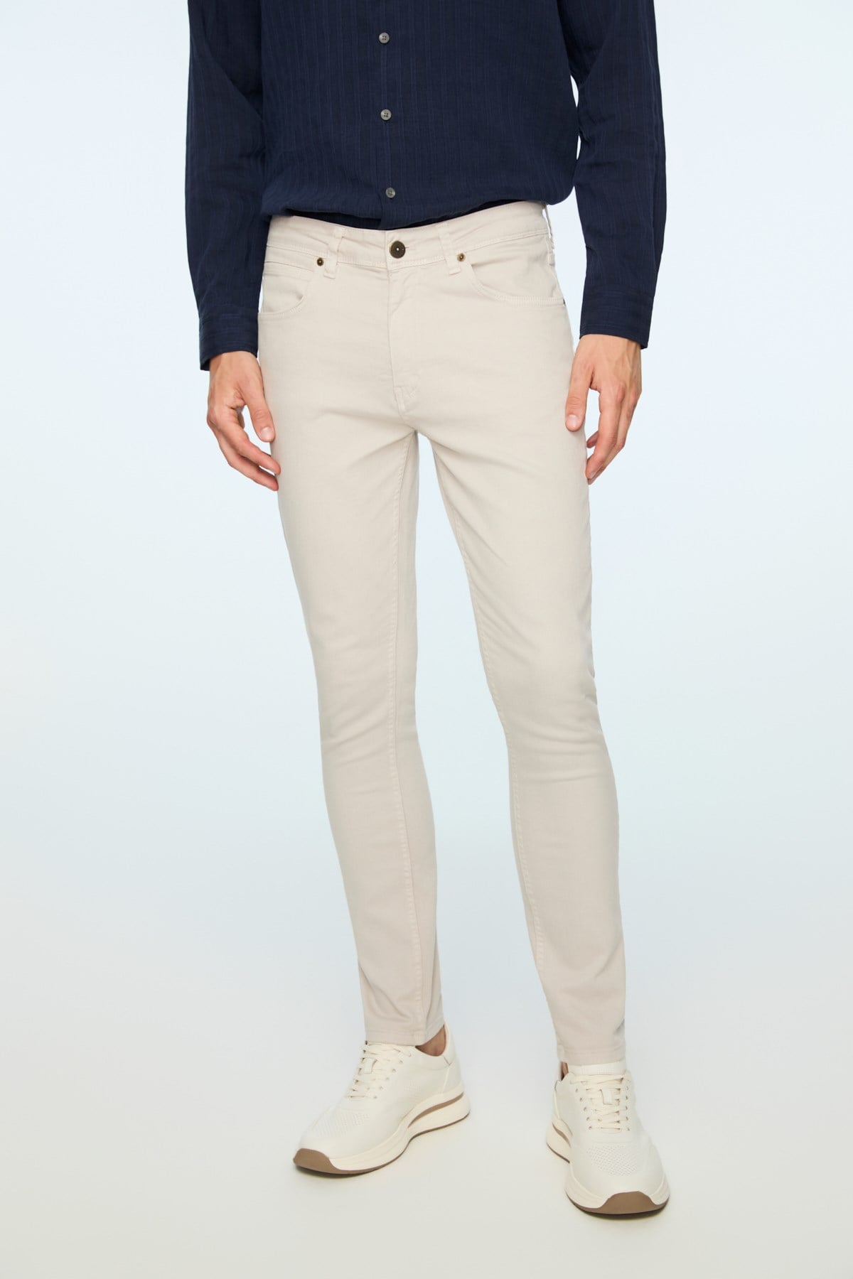 Morven Erkek Taş Denim 5 Cep Slim Fit Jean Kot Pantolon