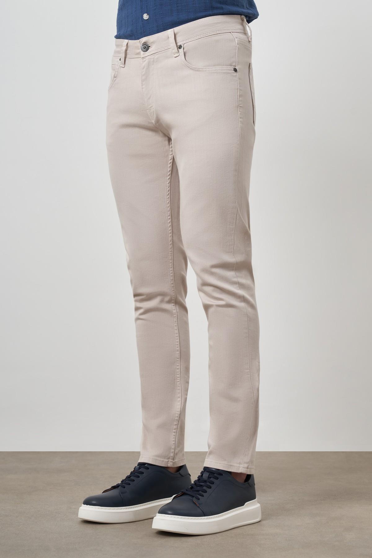 Morven Erkek Taş Pamuk 5 Cep Slim Fit Jean Kot Pantolon