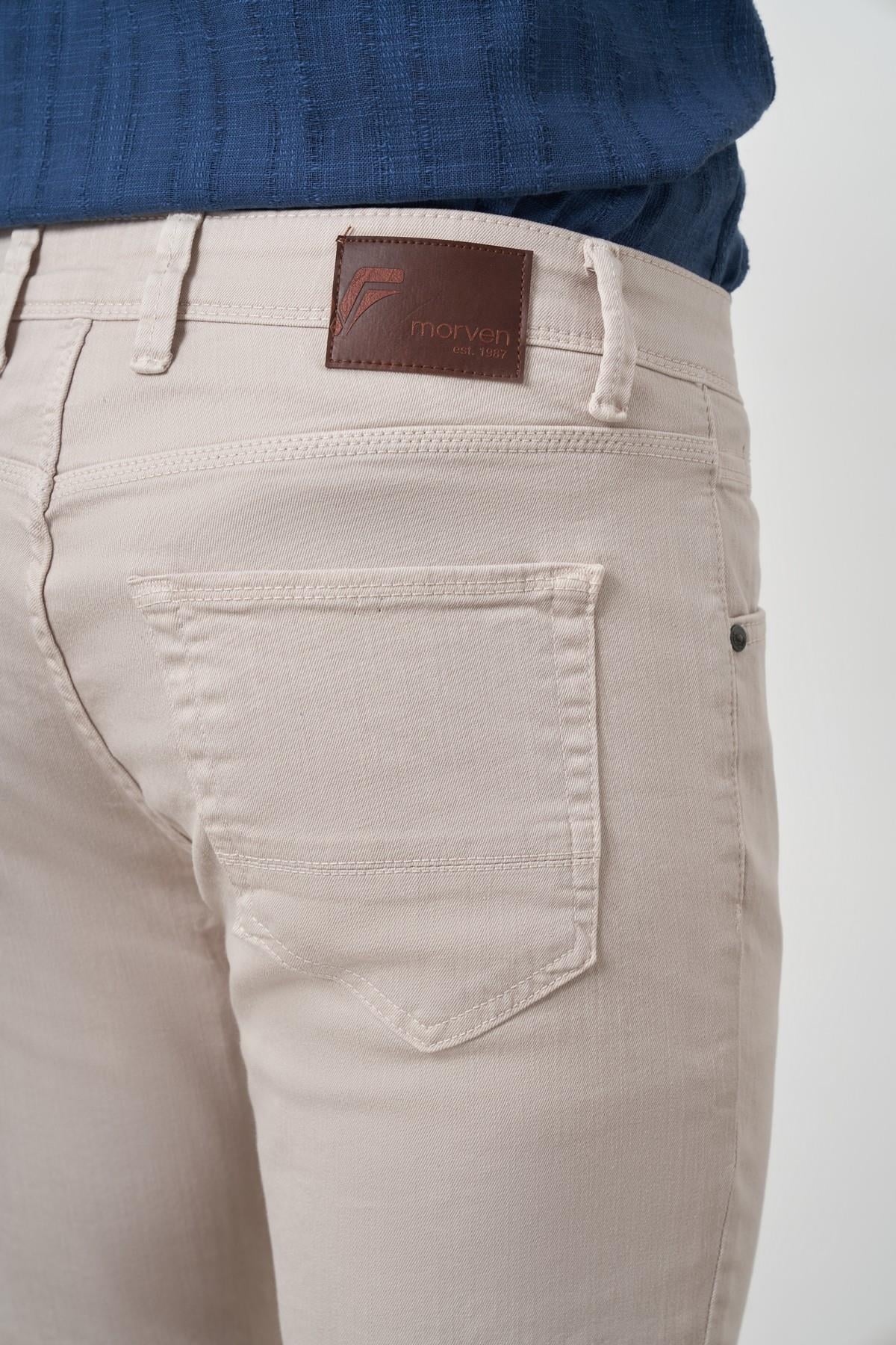 Morven Erkek Taş Pamuk 5 Cep Slim Fit Jean Kot Pantolon