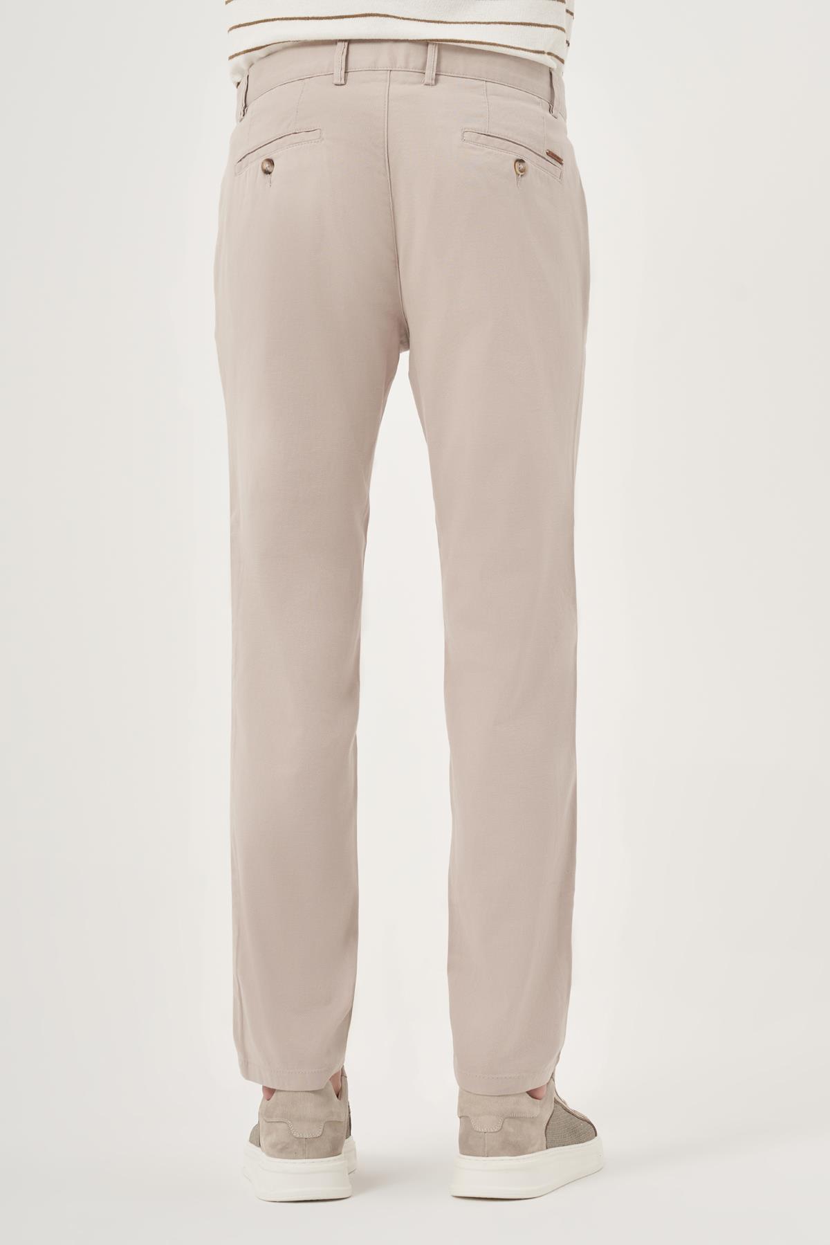 Morven Erkek Taş Yazlık Pamuk Yan Cep Slim Fit Chino Pantolon