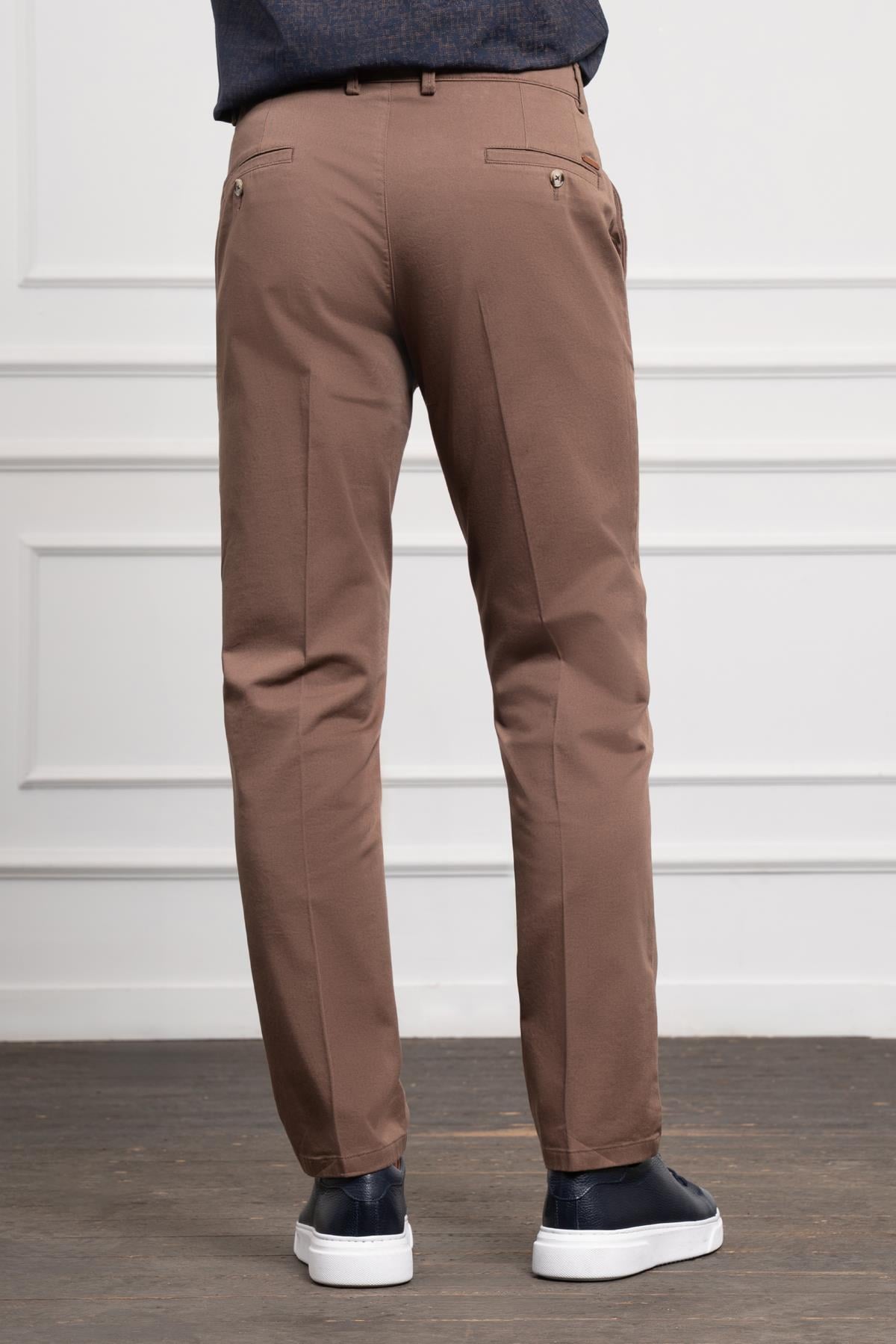 Morven Erkek Vizon Dynamic Fit Chino Pantolon