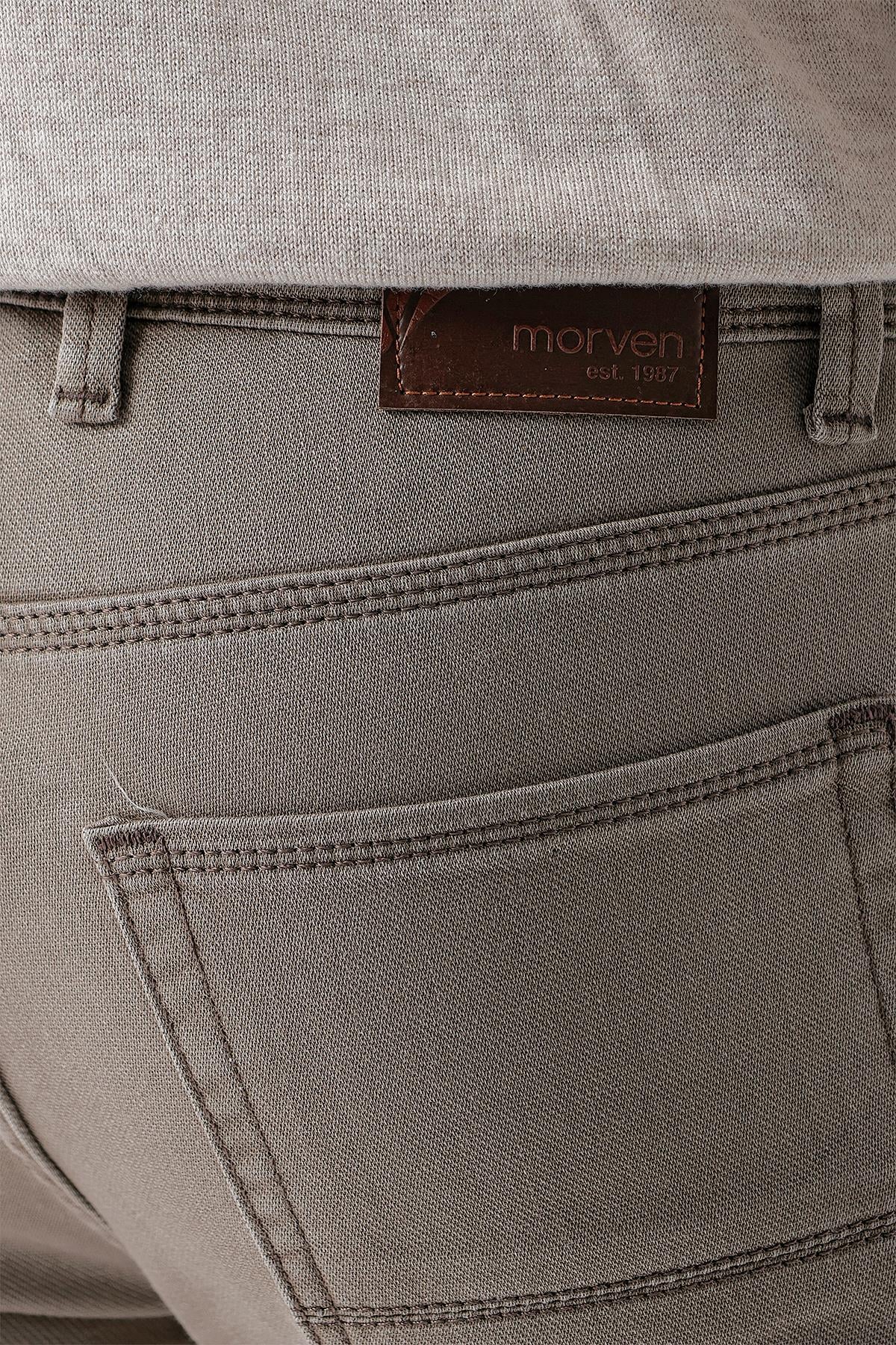 Morven Erkek Vizon Mevsimlik Pamuk 5 Cep Slim Fit Jean Pantolon