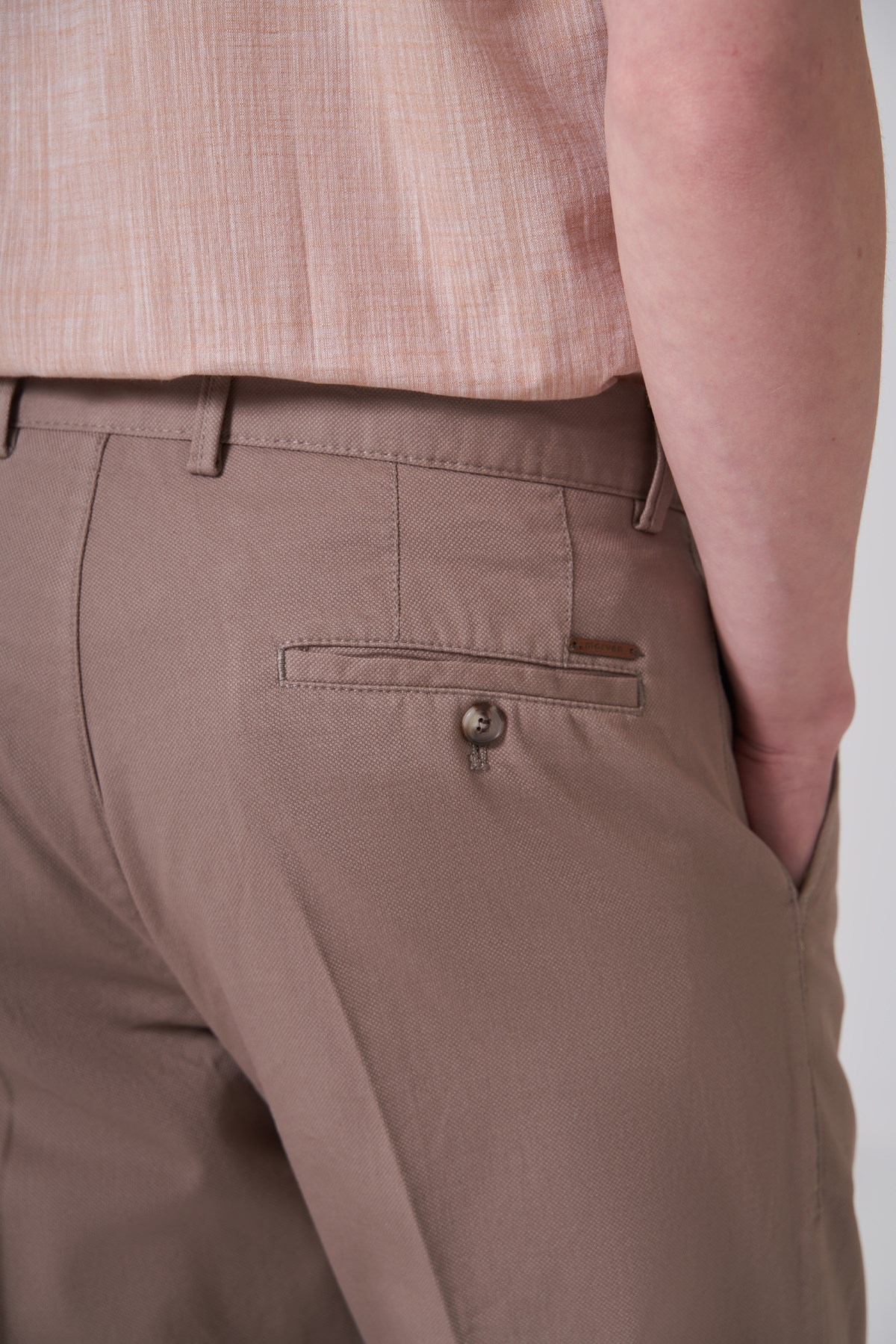 Morven Erkek Vizon Pamuk Trend Dynamic Fit Chino Pantolon