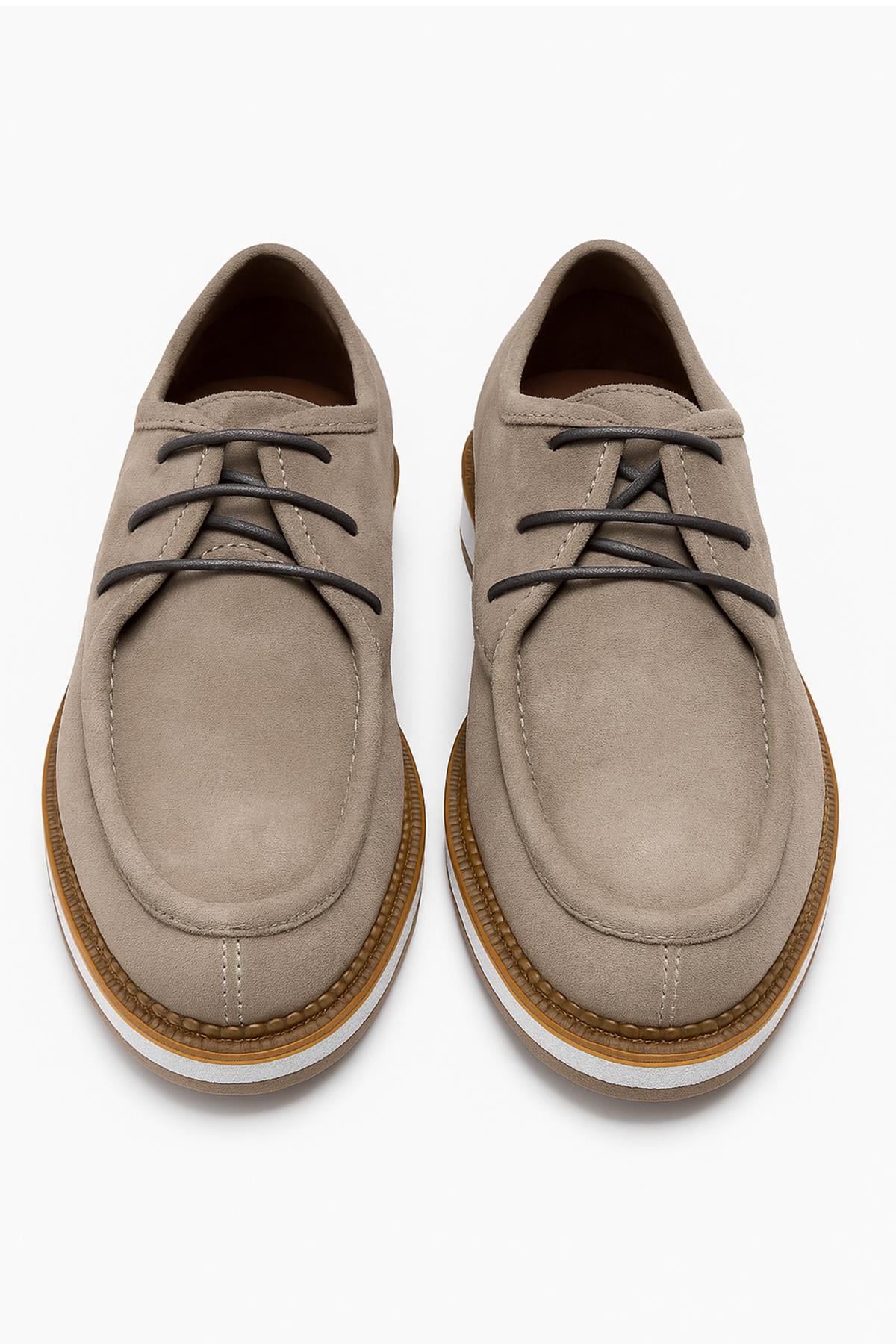 Morven Erkek Vizon Süet Smart Casual Ayakkabı