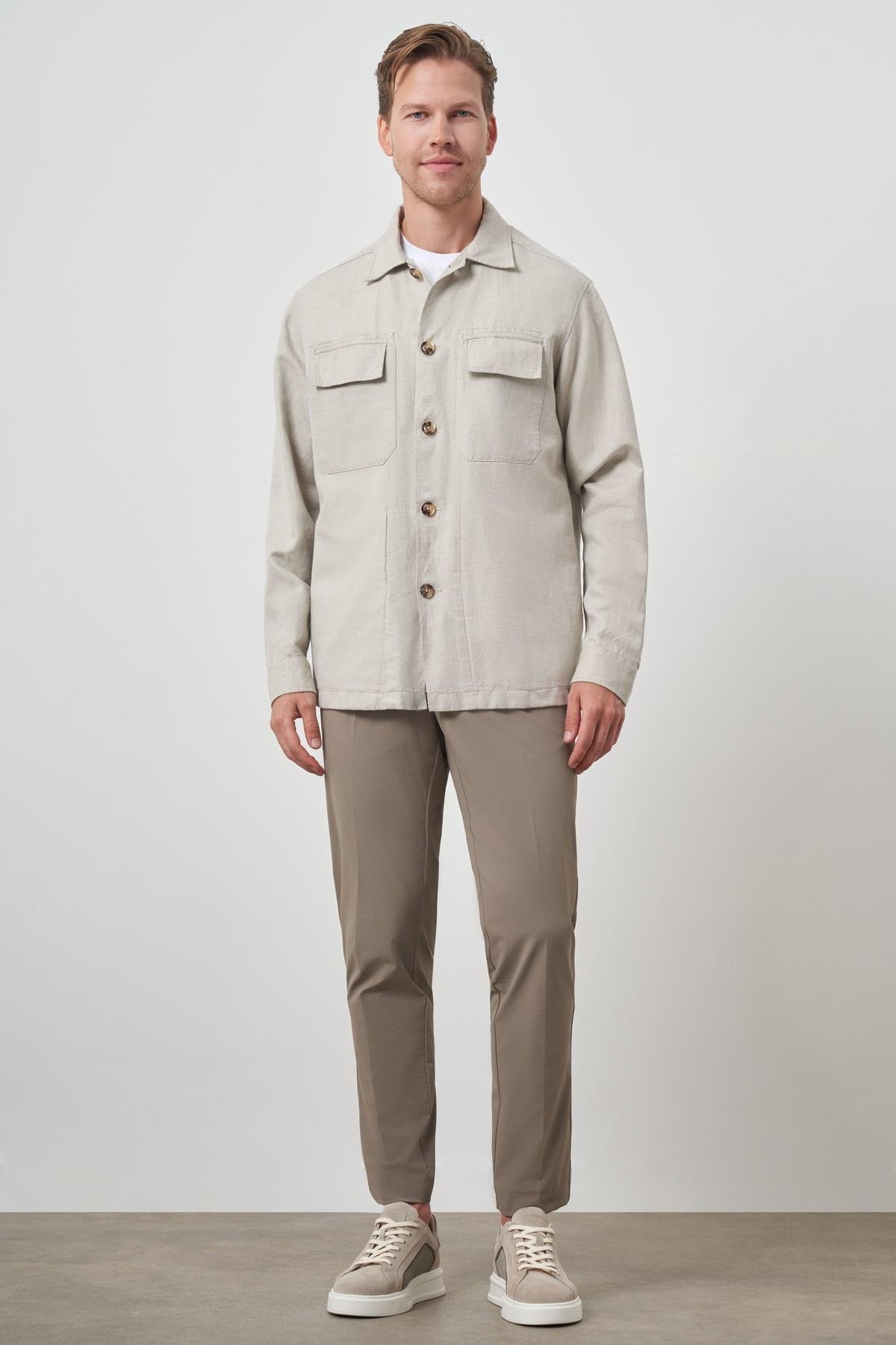 Morven Erkek Vizon Worker Gömlek Ceket