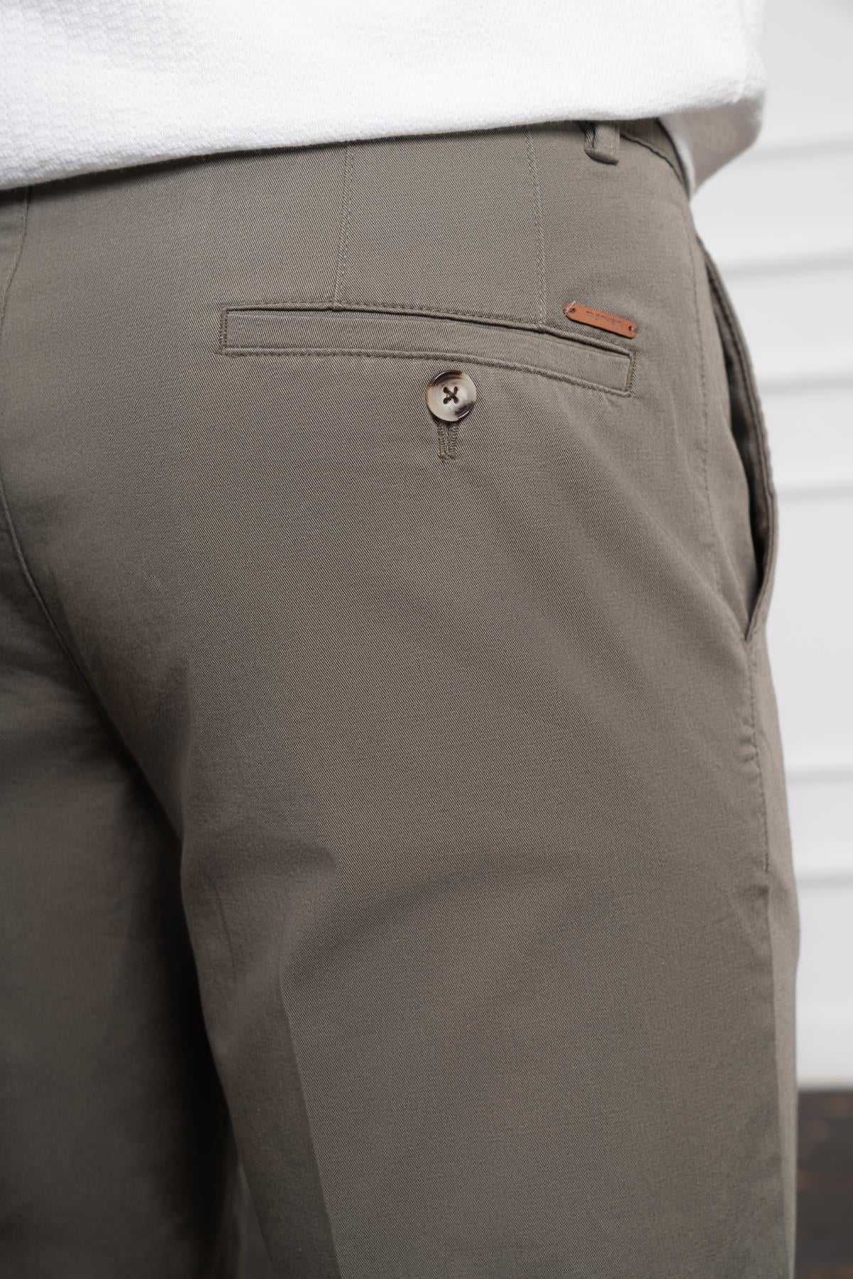 Morven Erkek Yeşil Dynamic Fit Chino Pantolon