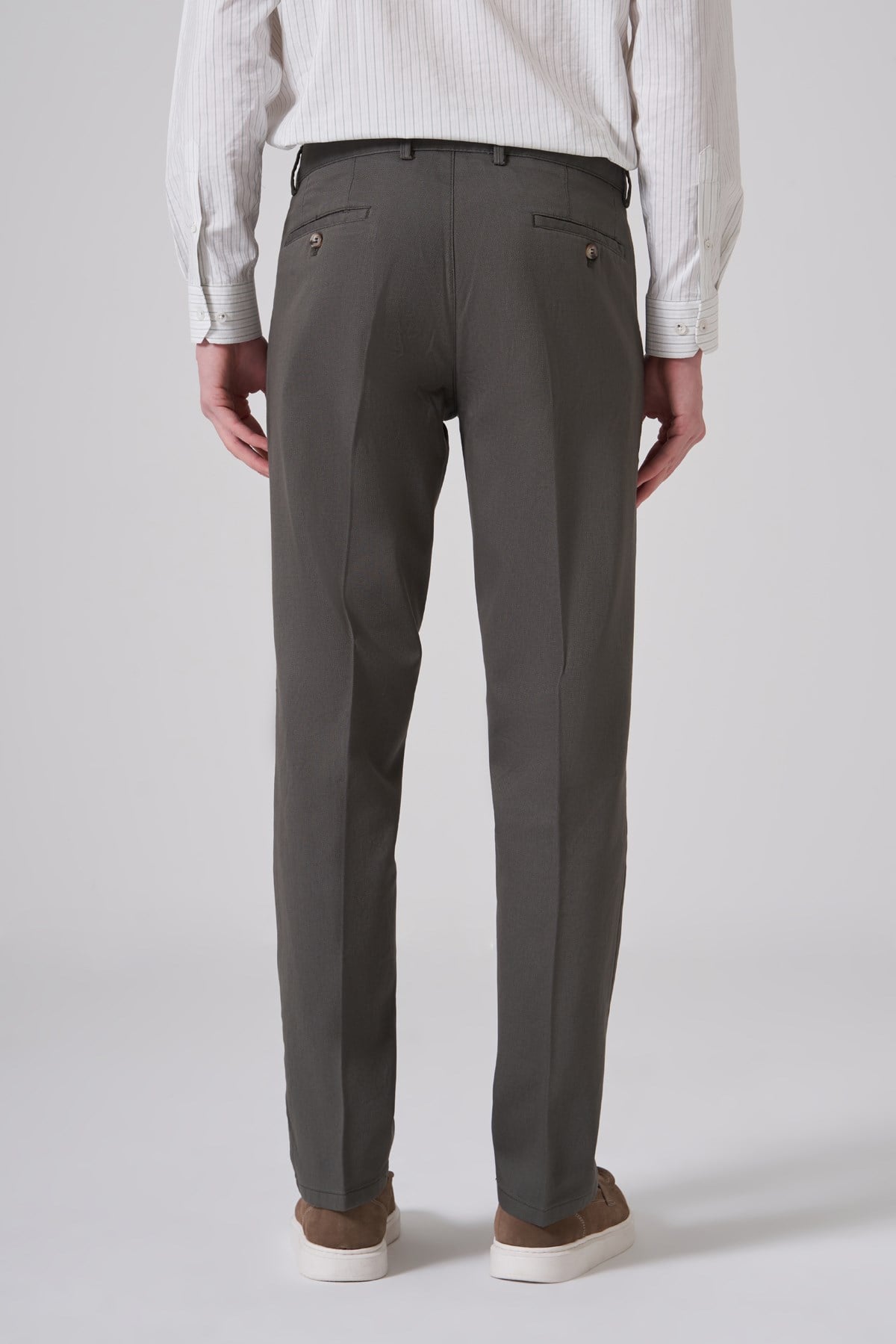 Morven Erkek Yeşil Pamuk Trend Dynamic Fit Chino Pantolon