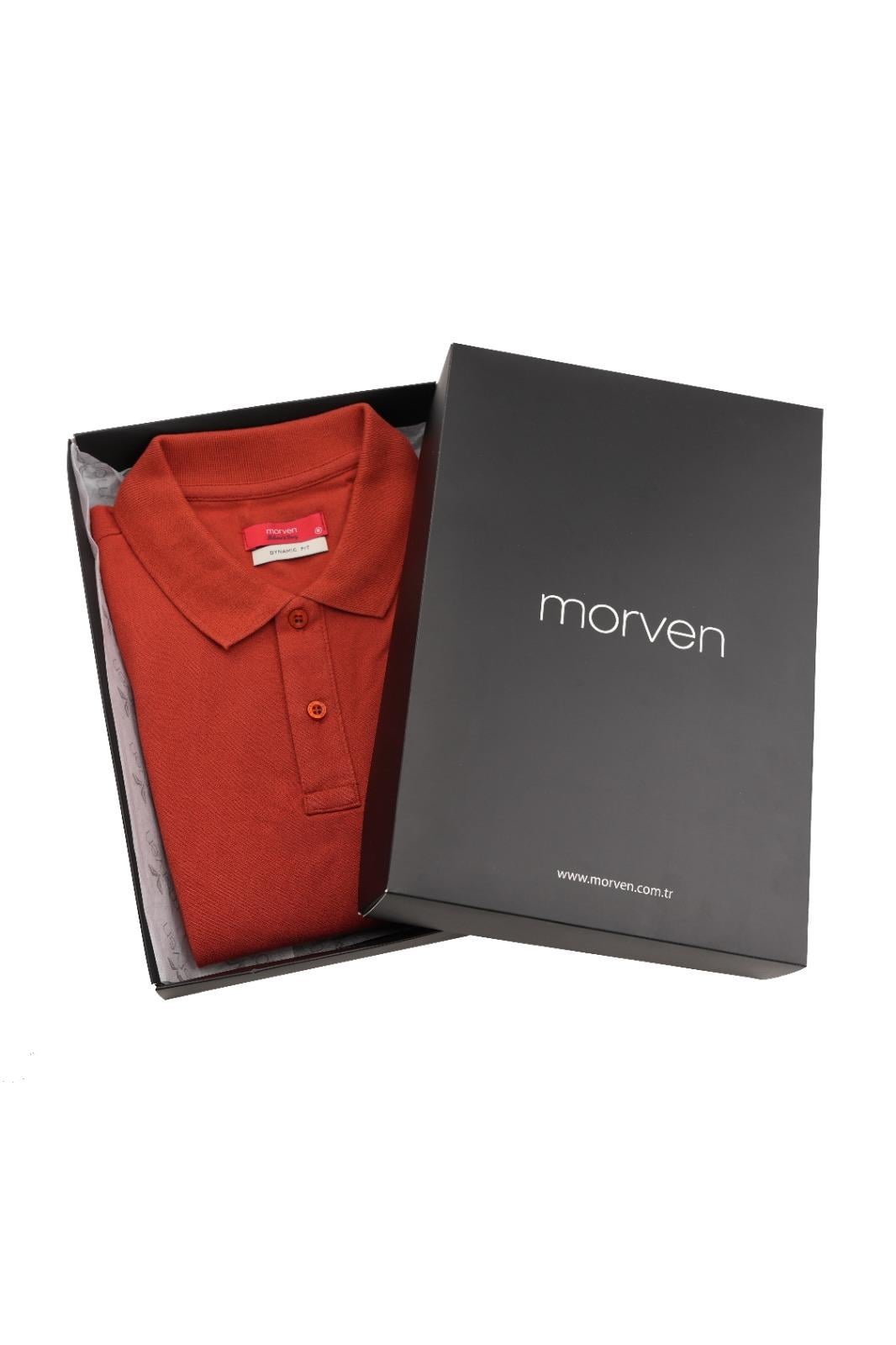 Tarçın Basic Düz %100 Pamuk Rahat Kesim Kısa Kollu HEDİYE KUTULU Polo Yaka Erkek Tişört