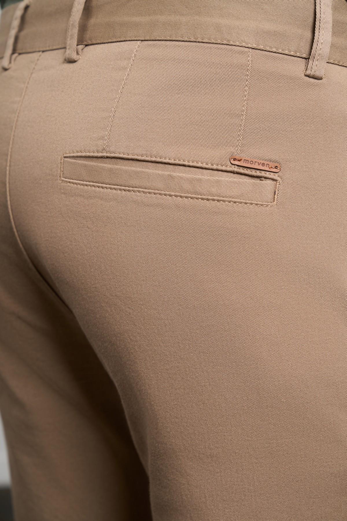 Vizon Slim Fit Dar Kesim Chino Yan Cep Erkek Pantolon