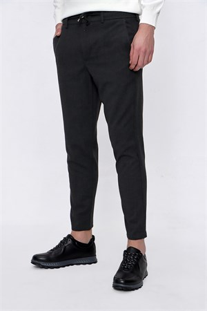Morven Erkek Antrasit Slim Fit Lastikli Spor Pantolon