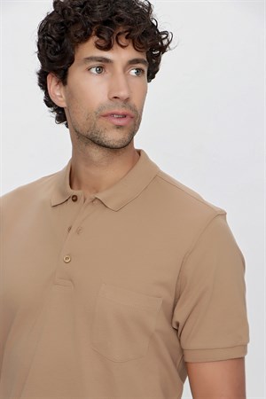 Morven Erkek Safari Basic Düz %100 Pamuk Battal Geniş Kesim Kısa Kollu  Polo Yaka Tişört