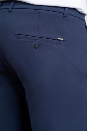 Açık Lacivert  Slim Fit Dar Kesim Yan Cep Bağcıklı Jogger Erkek Pantolon