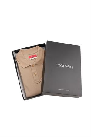 Bej Kahve Basic Düz %100 Pamuk Rahat Kesim Kısa Kollu HEDİYE KUTULU Polo Yaka Erkek Tişört