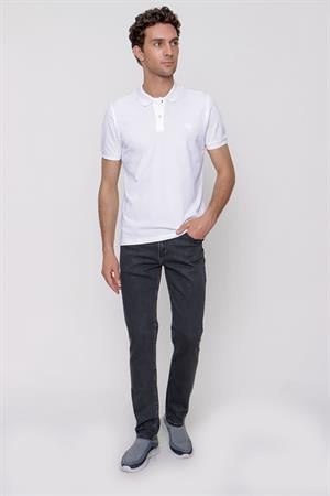 Beyaz Basic Düz %100 Pamuk Rahat Kesim Kısa Kollu HEDİYE KUTULU Polo Yaka Erkek Tişört