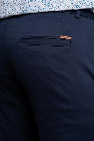 Lacivert Slim Fit Dar Kesim Chino Yan Cep Erkek Pantolon