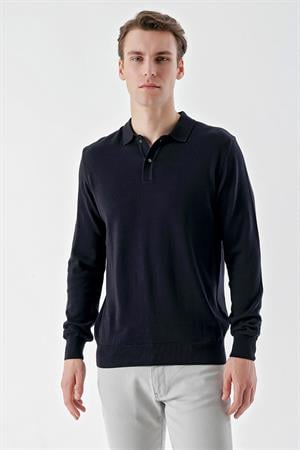 Marine Basic Dinamik Fit Rahat Kesim Polo Yaka HEDİYE KUTULU Triko Kazak