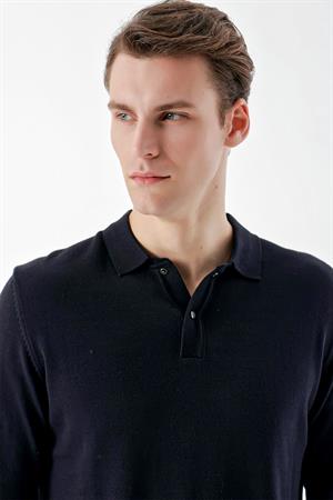 Marine Basic Dinamik Fit Rahat Kesim Polo Yaka HEDİYE KUTULU Triko Kazak