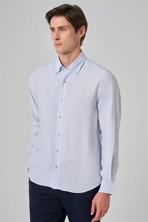 Morven Erkek A. MAVİ Dynamic Fit Düğmeli Yaka Modal Gömlek