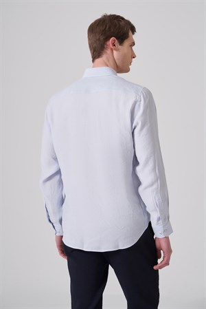 Morven Erkek A. MAVİ Dynamic Fit Düğmeli Yaka Gömlek Modal