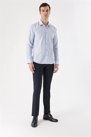 Morven Erkek A. MAVİ Basic Slim Fit Gömlek