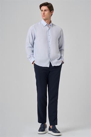 Morven Erkek A. MAVİ Dynamic Fit Düğmeli Yaka Modal Gömlek