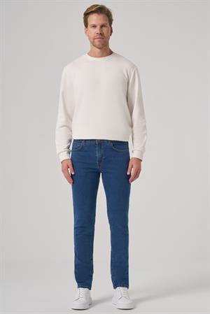 Morven Erkek A. MAVİ Denim 5 Cep Slim Fit Jean Kot Pantolon