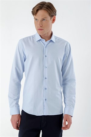 Morven Erkek A. MAVİ Şamre Trend Slim Fit Gömlek