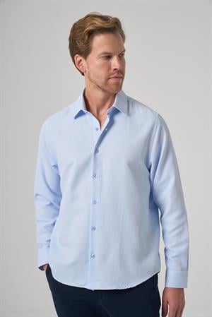 Morven Erkek A. MAVİ Trend Dynamic Fit Sert Yaka Gömlek