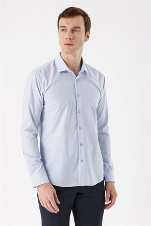 Morven Erkek A. MAVİ Basic Slim Fit Gömlek