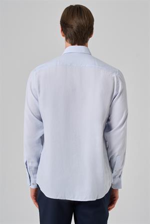 Morven Erkek A. MAVİ Dynamic Fit Düğmeli Yaka Modal Gömlek