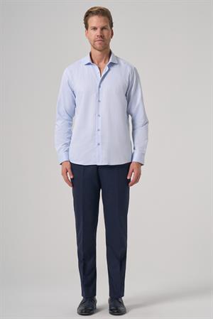Morven Erkek A. MAVİ Trend Slim Fit İtalyan Yaka Gömlek