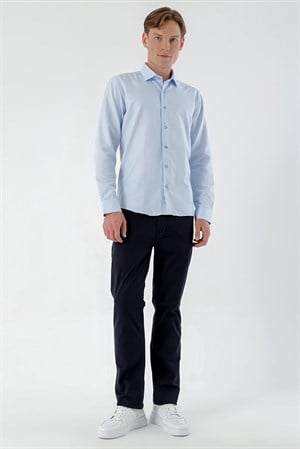 Morven Erkek A. MAVİ Şamre Trend Slim Fit Gömlek