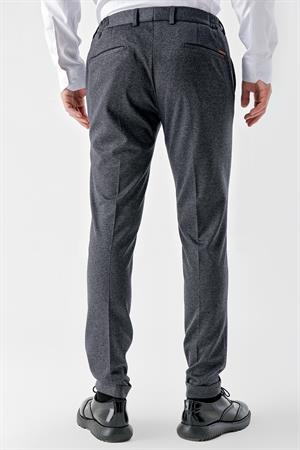 Morven Erkek AÇIK GRİ Poliviskon Trend Desenli Slim Fit Classic Pantolon
