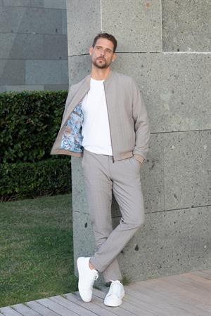 Morven Erkek AÇIK KAHVE Poliviskon Fermaurlı Baharlık Bomber Mont