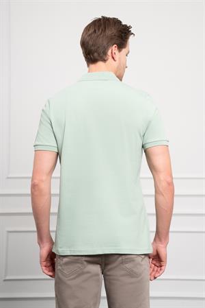 Morven Erkek Açık Yeşil Basic Polo Yaka Dynamic Fit T-Shirt