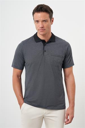 Morven Erkek Antrasit Trend Cepli Polo Yaka T-Shirt
