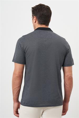 Morven Erkek Antrasit Trend Cepli Polo Yaka T-Shirt
