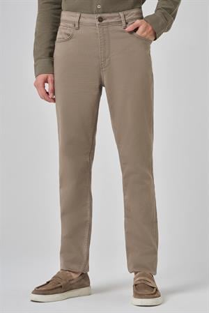 Morven Erkek Bej Denim 5 Cep Dynamic Fit Jean Kot Pantolon