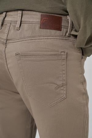 Morven Erkek Bej Denim 5 Cep Dynamic Fit Jean Kot Pantolon