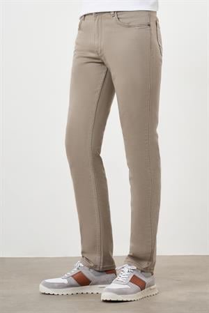 Morven Erkek Bej Mevsimlik Pamuk 5 Cep Dynamic Fit Jean Pantolon