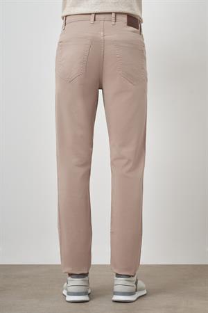 Morven Erkek Bej Pamuk 5 Cep Dynamic Fit Jean Kot Pantolon