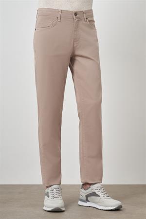 Morven Erkek Bej Pamuk 5 Cep Dynamic Fit Jean Kot Pantolon