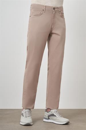 Morven Erkek Bej Pamuk 5 Cep Dynamic Fit Jean Kot Pantolon