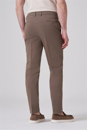 Morven Erkek Bej Pamuk Trend Dynamic Fit Chino Pantolon