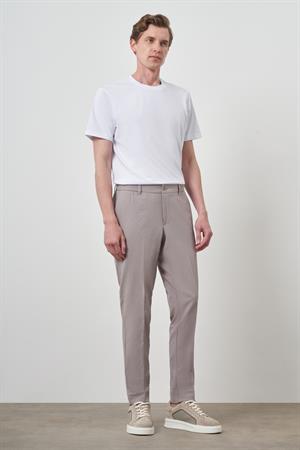 Morven Erkek Bej Polyester Lastikli Trend Slim Fit Pantolon