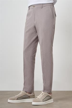 Morven Erkek Bej Polyester Lastikli Trend Slim Fit Pantolon