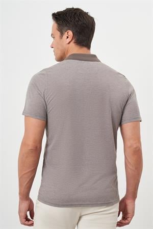 Morven Erkek Bej Trend Cepli Polo Yaka T-Shirt